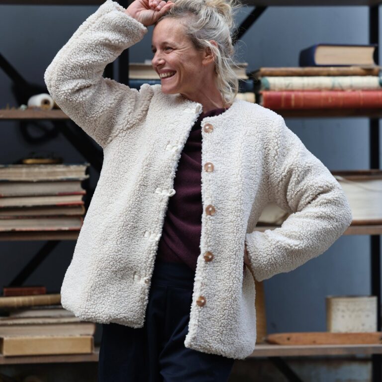 Quintessence - Veste Roxane — Sherpa ivoire – XXXL
